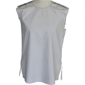 NWT HELMUT LANG WHITE SLEEVELESS TOP SIZE SMALL